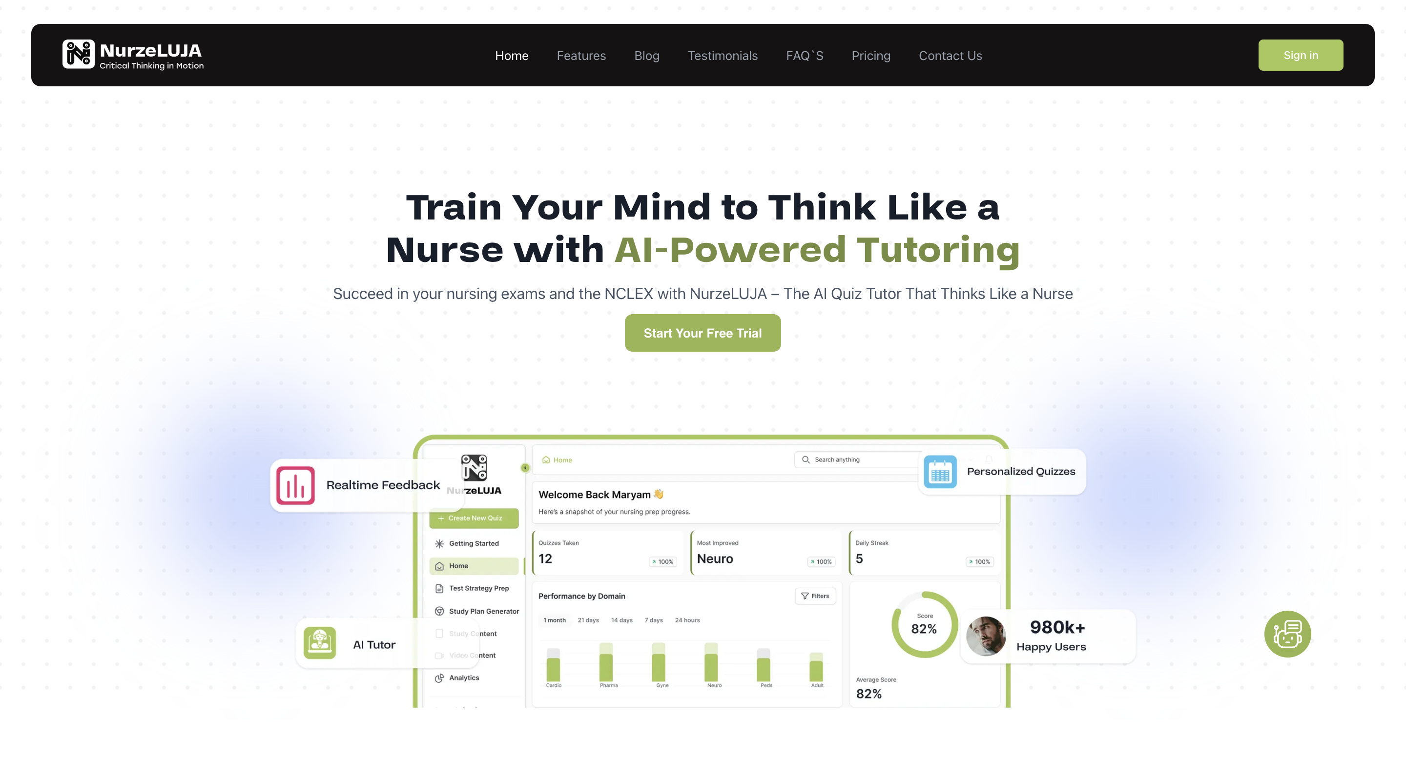 NurzeLuja — AI-Powered NCLEX Prep Platform